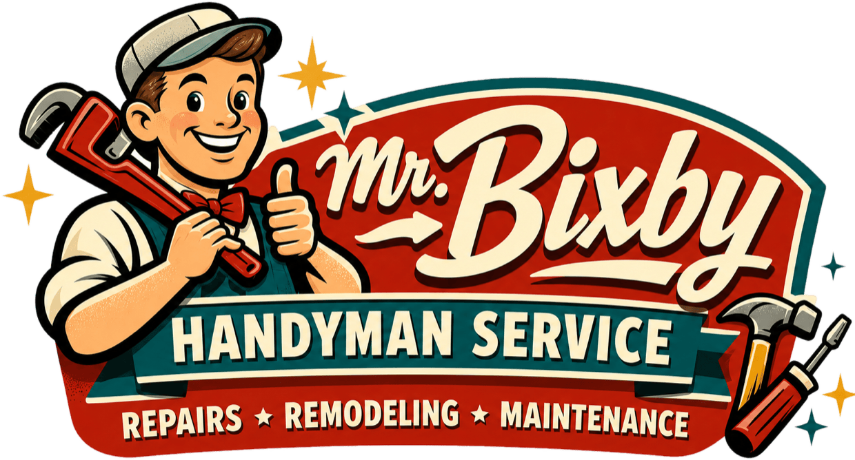 Mr. Bixby Handyman Service badge illustration